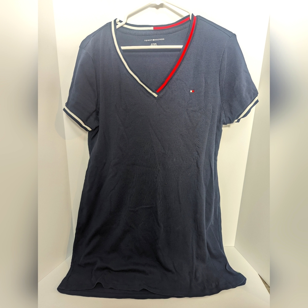 Tommy Hilfiger Women's Size XL Navy Shirt Dress